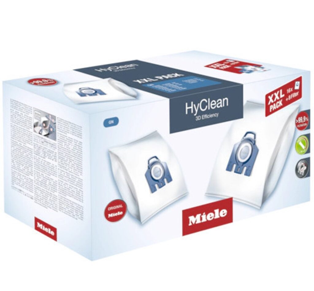 Miele HyClean 3D GN Vacuum Bags XXL 16 Pack 10408410 Martin Dolan